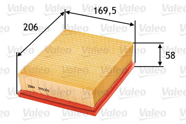 Luftfilter VALEO 585006