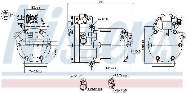 Kompressor, Klimaanlage NISSENS 891023