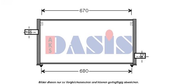 Kondensator, Klimaanlage AKS DASIS 352007N