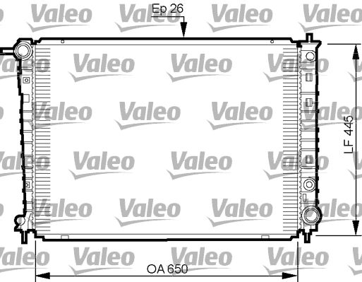Kühler, Motorkühlung VALEO 735512
