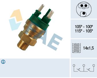 Temperaturschalter, Kühlerlüfter FAE 38130