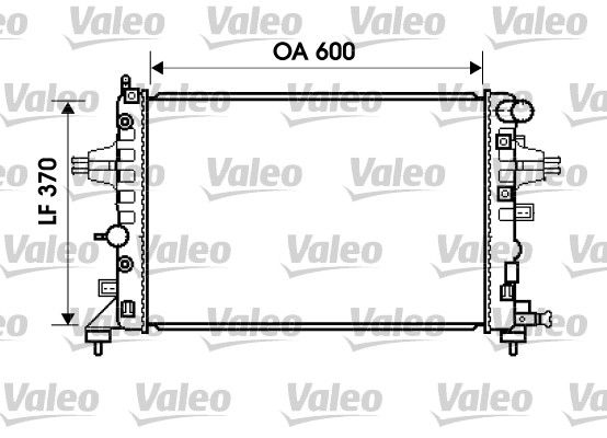 Kühler, Motorkühlung VALEO 734381