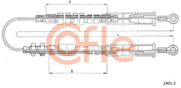 Seilzug Feststellbremse COFLE 1401.3