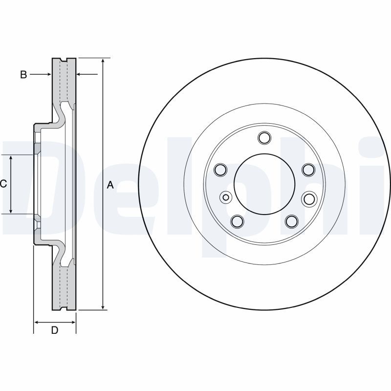 Bremsscheibe DELPHI BG9119C