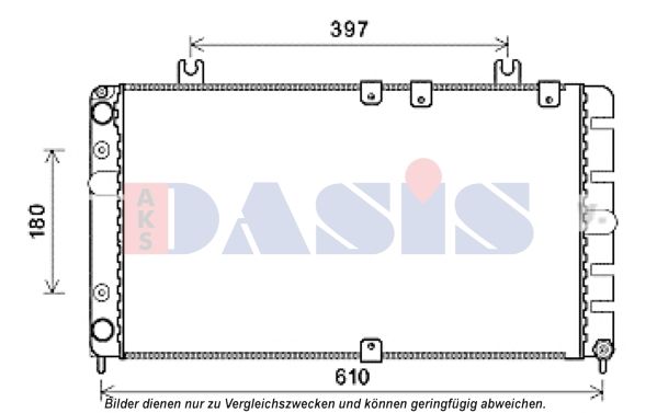 Kühler, Motorkühlung AKS DASIS 490015N