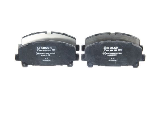 Bremsbelagsatz, Scheibenbremse BOSCH 0986494382