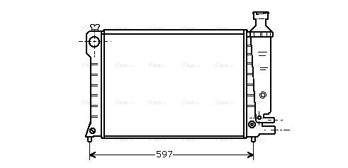 Kühler, Motorkühlung AVA QUALITY COOLING cn2036