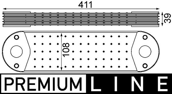 Ölkühler, Motoröl MAHLE CLC212000P