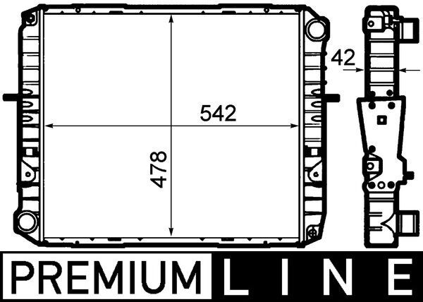 Kühler, Motorkühlung MAHLE CR1919000P