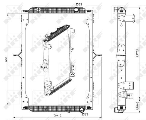 Kühler, Motorkühlung NRF 539564