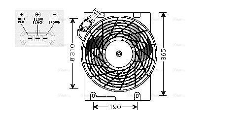 Lüfter, Motorkühlung AVA QUALITY COOLING ol7508