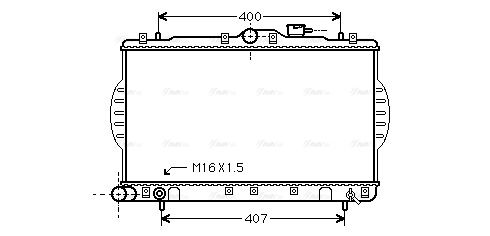 Kühler, Motorkühlung AVA QUALITY COOLING hya2088
