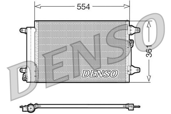 Klimakondensator Klimakühler Denso DCN32015