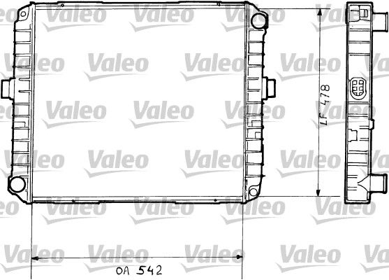 Kühler, Motorkühlung VALEO 730377