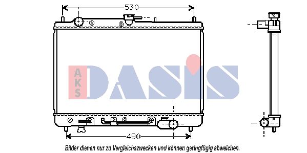 Kühler, Motorkühlung AKS DASIS 110690N