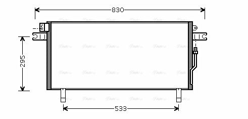 Kondensator, Klimaanlage AVA QUALITY COOLING dn5268