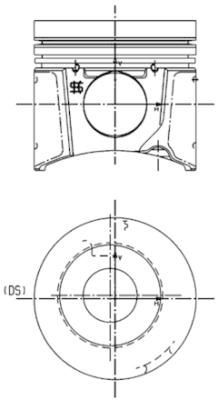 Kolben KOLBENSCHMIDT 99801600