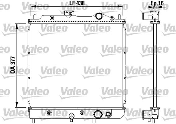 Kühler, Motorkühlung VALEO 731646