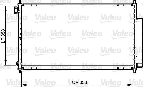 Kondensator, Klimaanlage VALEO 814242