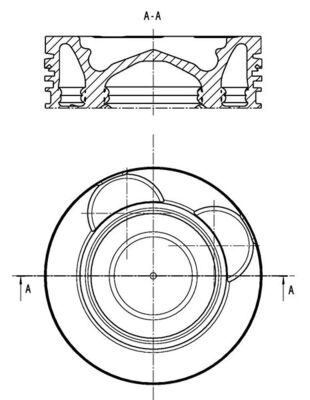 Kolben MAHLE 061PI00141000
