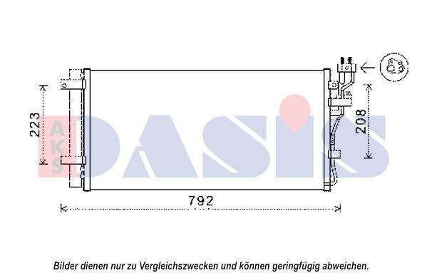 Kondensator, Klimaanlage AKS DASIS 512081N