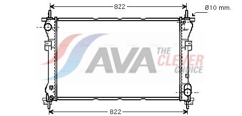 Kühler, Motorkühlung AVA QUALITY COOLING FD2320