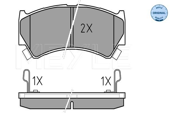 Bremsbelagsatz, Scheibenbremse MEYLE 0252379515/W