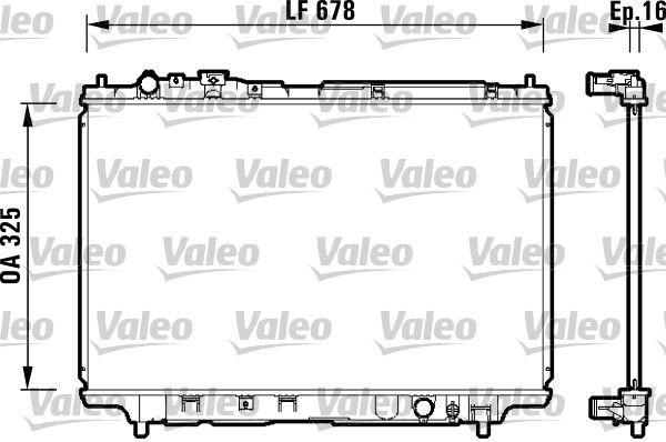 Kühler, Motorkühlung VALEO 734120