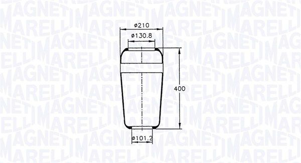 Federbalg, Luftfederung MAGNETI MARELLI 030607020021