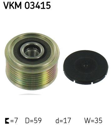 Generatorfreilauf SKF vkm 03415