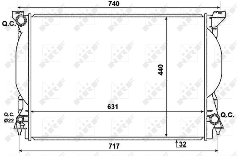 Kühler, Motorkühlung NRF 53957