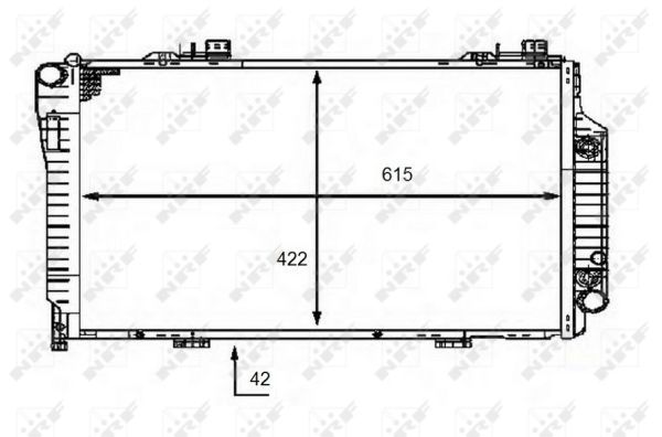 Kühler, Motorkühlung NRF 58483