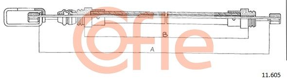 Seilzug Feststellbremse COFLE 11.605