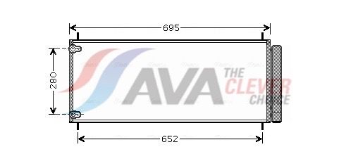 Kondensator, Klimaanlage AVA QUALITY COOLING TO5406D