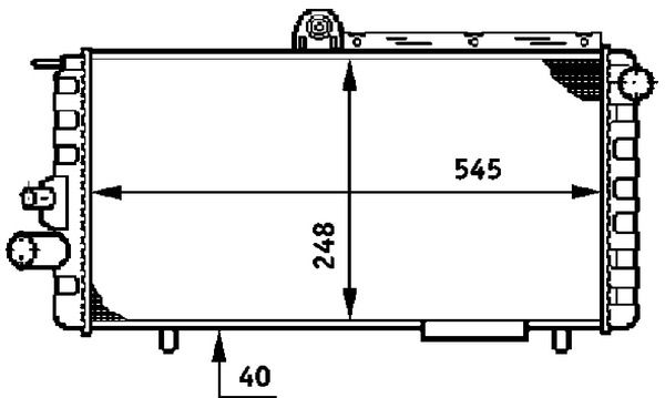 Kühler, Motorkühlung MAHLE CR620000S