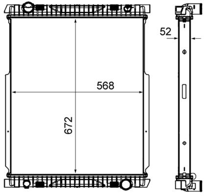Kühler, Motorkühlung MAHLE CR2089000P