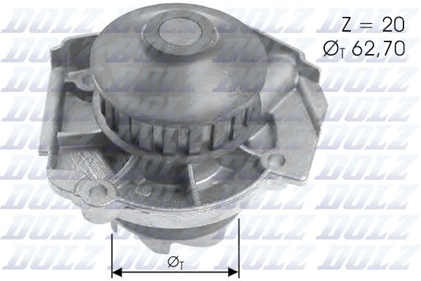 Wasserpumpe, Motorkühlung DOLZ S361