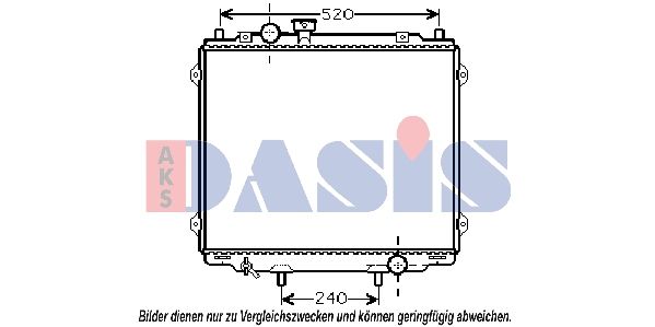 Kühler, Motorkühlung AKS DASIS 560043N