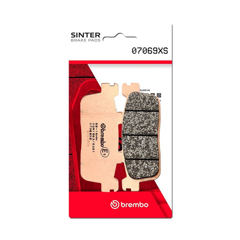 Bremsbelagsatz, Scheibenbremse BREMBO 07069XS