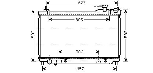 Kühler, Motorkühlung AVA QUALITY COOLING dn2304