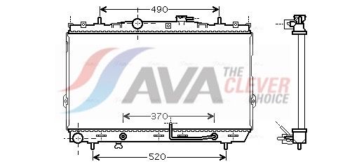 Kühler, Motorkühlung AVA QUALITY COOLING HY2105