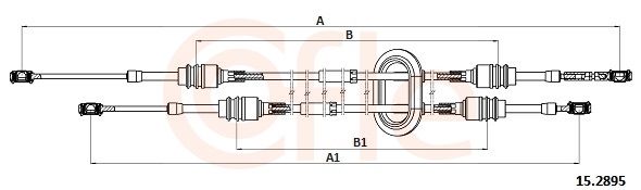 Seilzug Schaltgetriebe COFLE 15.2895