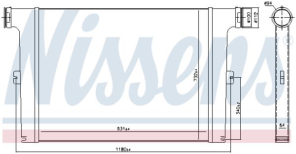 Ladeluftkühler NISSENS 97066