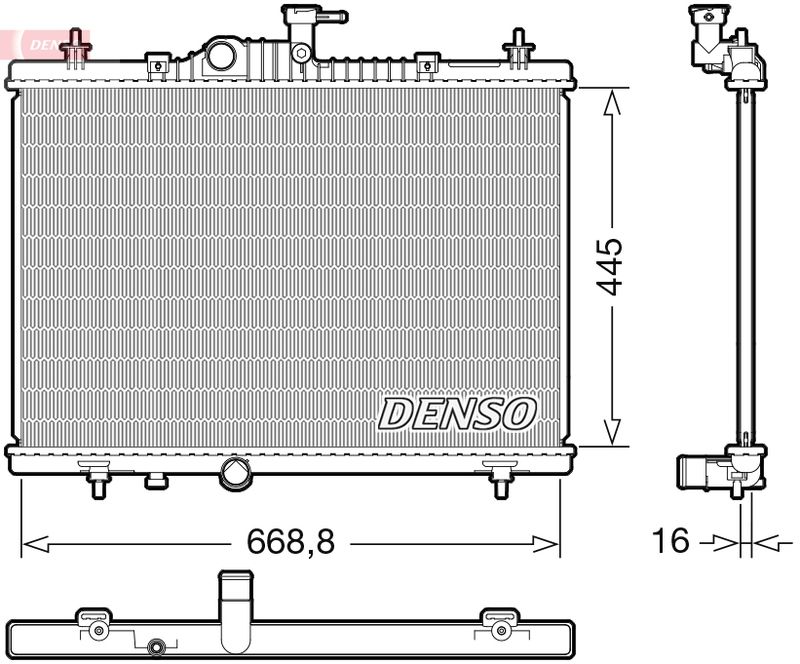 Kühler, Motorkühlung DENSO DRM23118