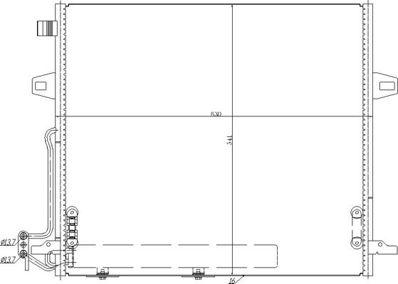 Kondensator, Klimaanlage HART 621 598