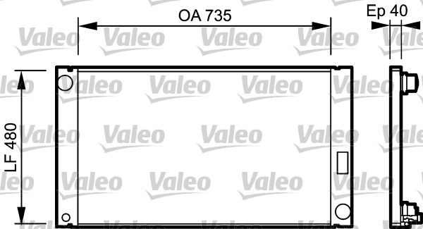 Kühler, Motorkühlung VALEO 735033