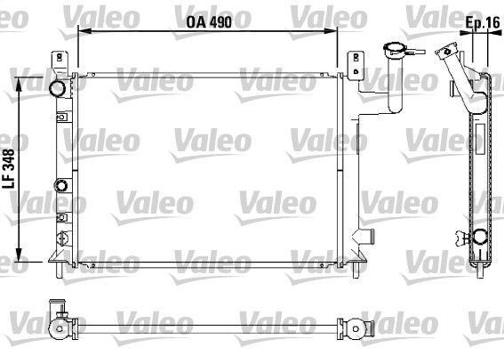 Kühler, Motorkühlung VALEO 730404
