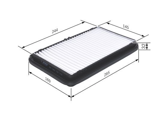 Luftfilter BOSCH F 026 400 001