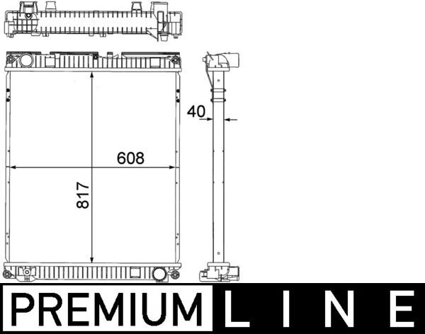 Kühler, Motorkühlung MAHLE CR379000P