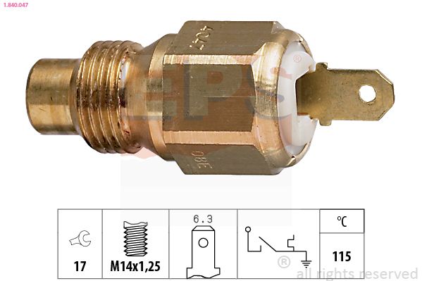 Temperaturschalter, Kühlmittelwarnlampe EPS 1.840.047